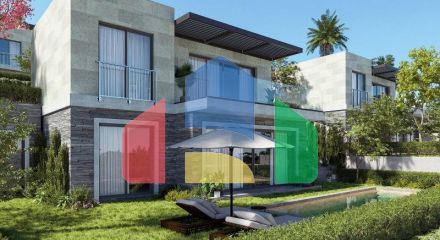 Вилла 5+1 с видом на море в Бодрум