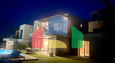 Вилла 5+1 с видом на море в Бодрум