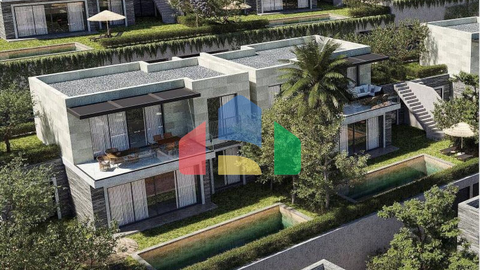 Вилла 5+1 с видом на море в Бодрум