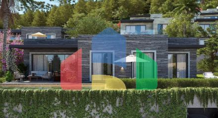 Вилла 5+1 с видом на море в Бодрум