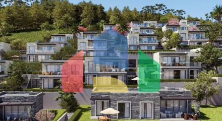 Вилла 5+1 с видом на море в Бодрум