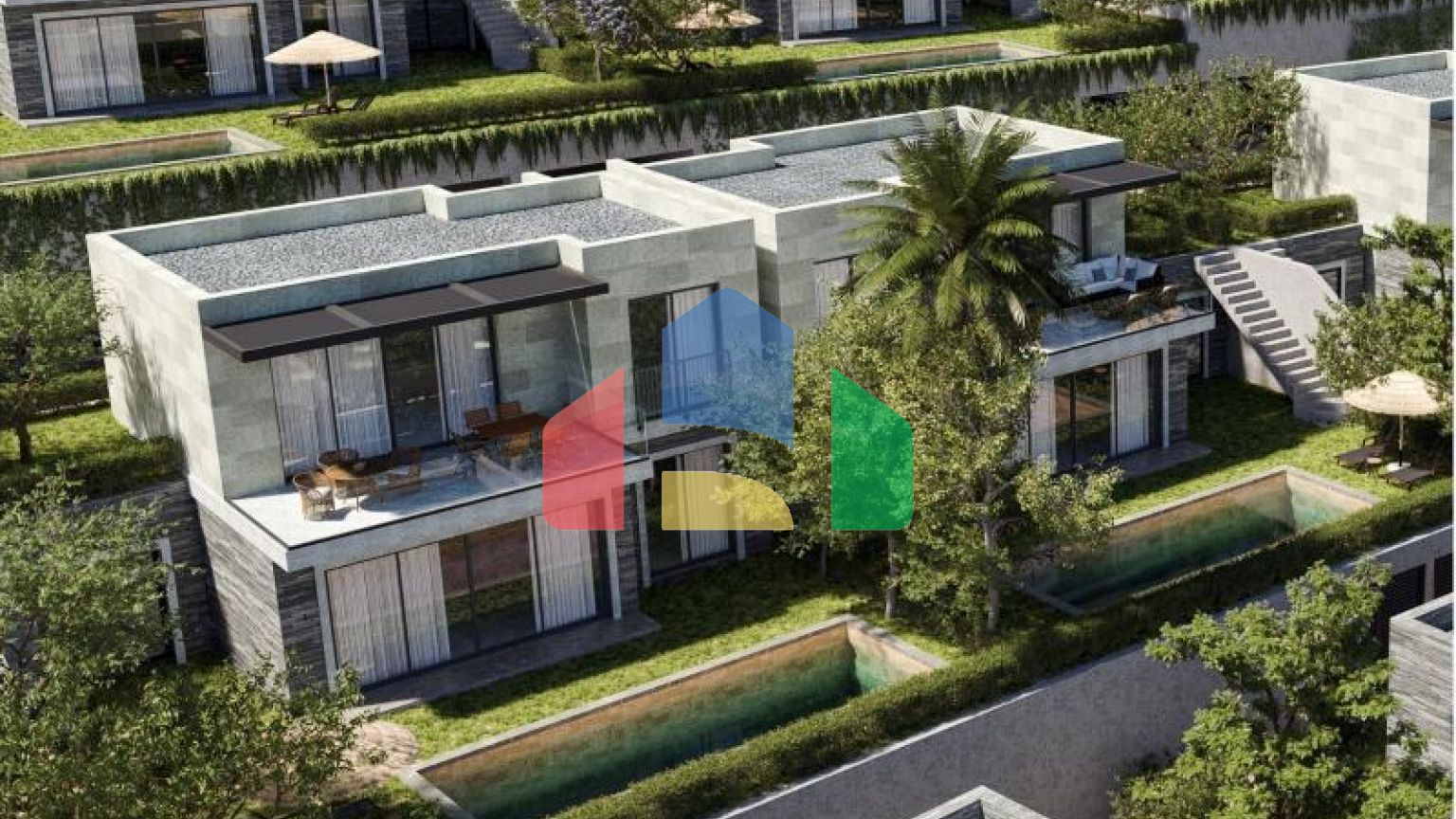 Вилла 5+1 с видом на море в Бодрум