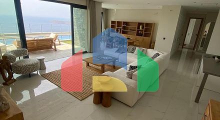 Вилла 5+1 с видом на море в Бодрум