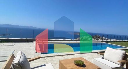 Вилла 5+1 с видом на море в Бодрум