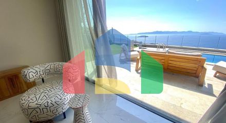 Вилла 5+1 с видом на море в Бодрум