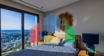 Вилла 5+1 с видом на море в Бодрум