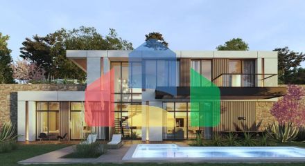 Вилла 4+1 с видом на море в Бодрум