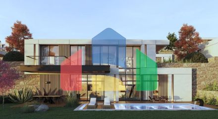 Вилла 4+1 с видом на море в Бодрум