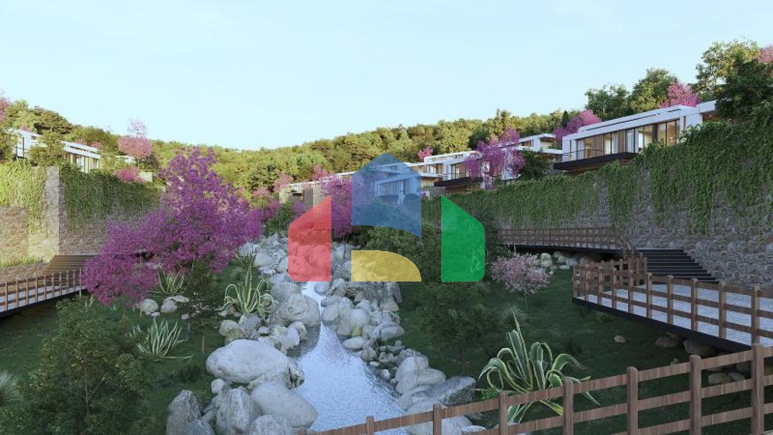 Вилла 4+1 с видом на море в Бодрум