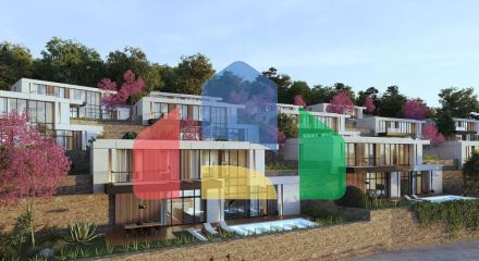 Вилла 4+1 с видом на море в Бодрум