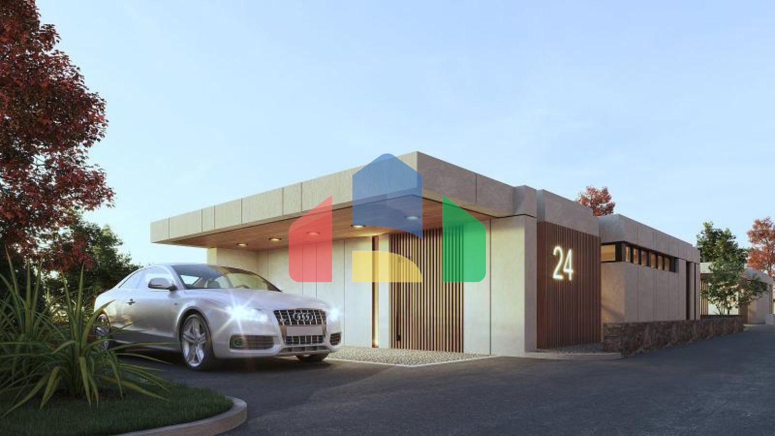 Вилла 4+1 с видом на море в Бодрум