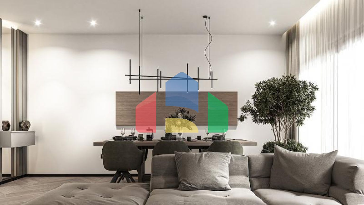 Вилла 4+1 с видом на море в Бодрум