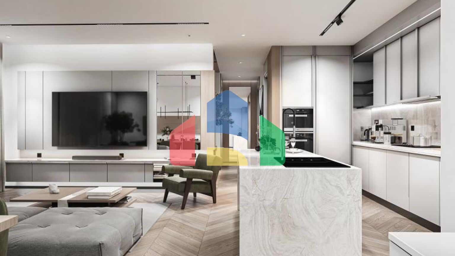 Вилла 4+1 с видом на море в Бодрум