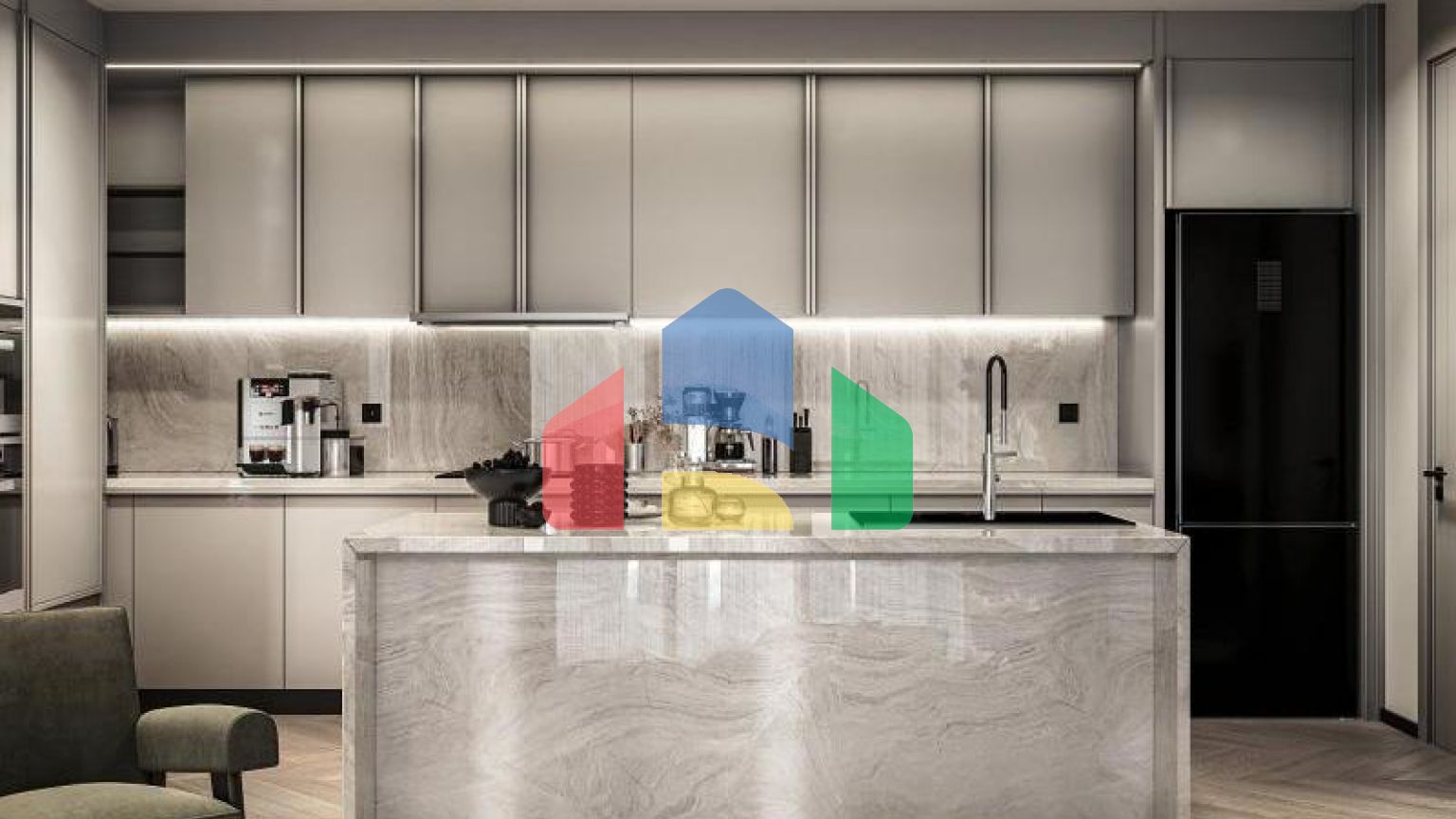 Вилла 4+1 с видом на море в Бодрум