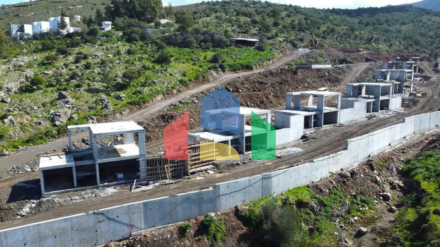 Вилла 4+1 с видом на море в Бодрум