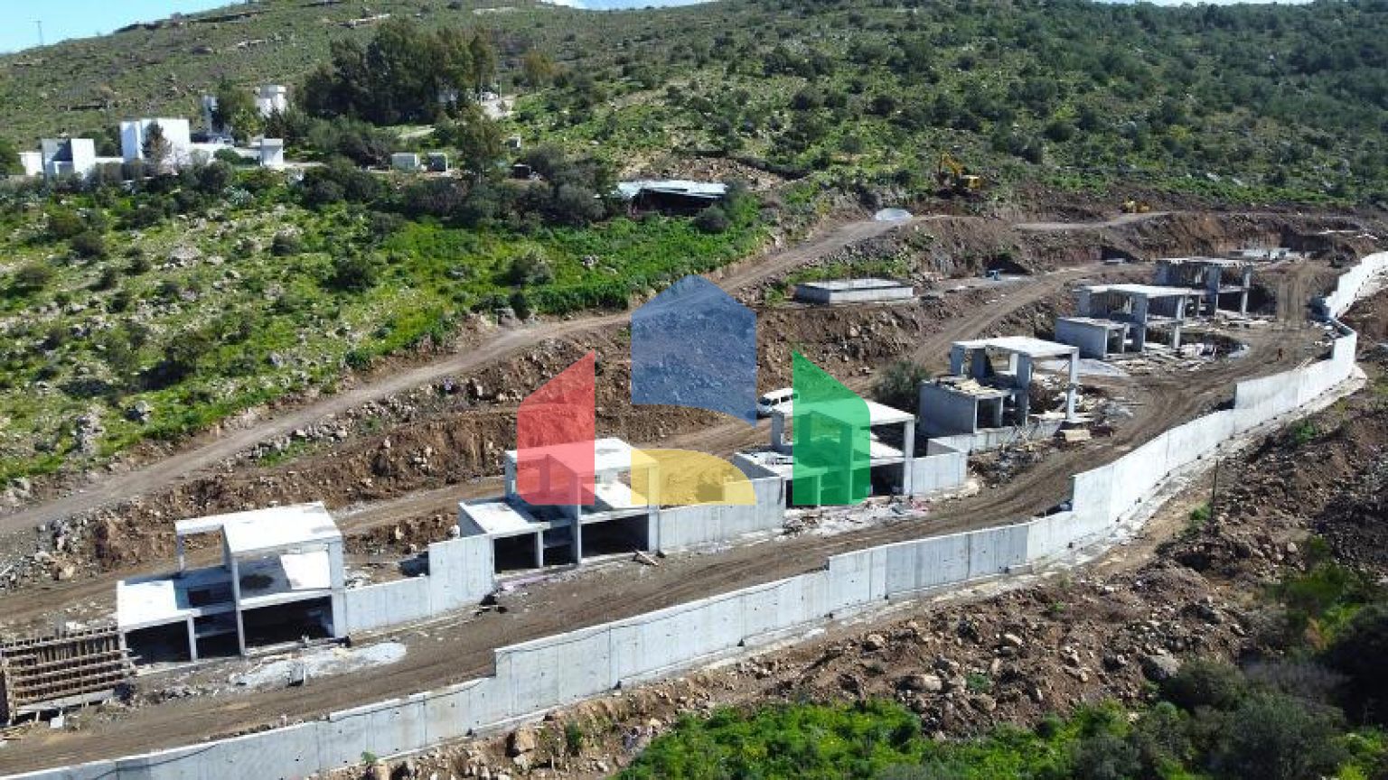 Вилла 4+1 с видом на море в Бодрум