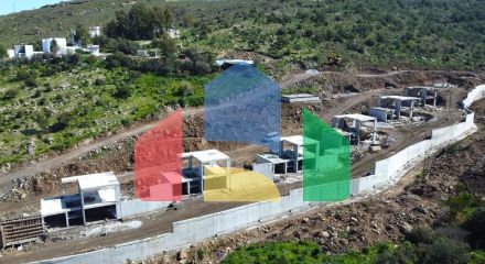 Вилла 4+1 с видом на море в Бодрум