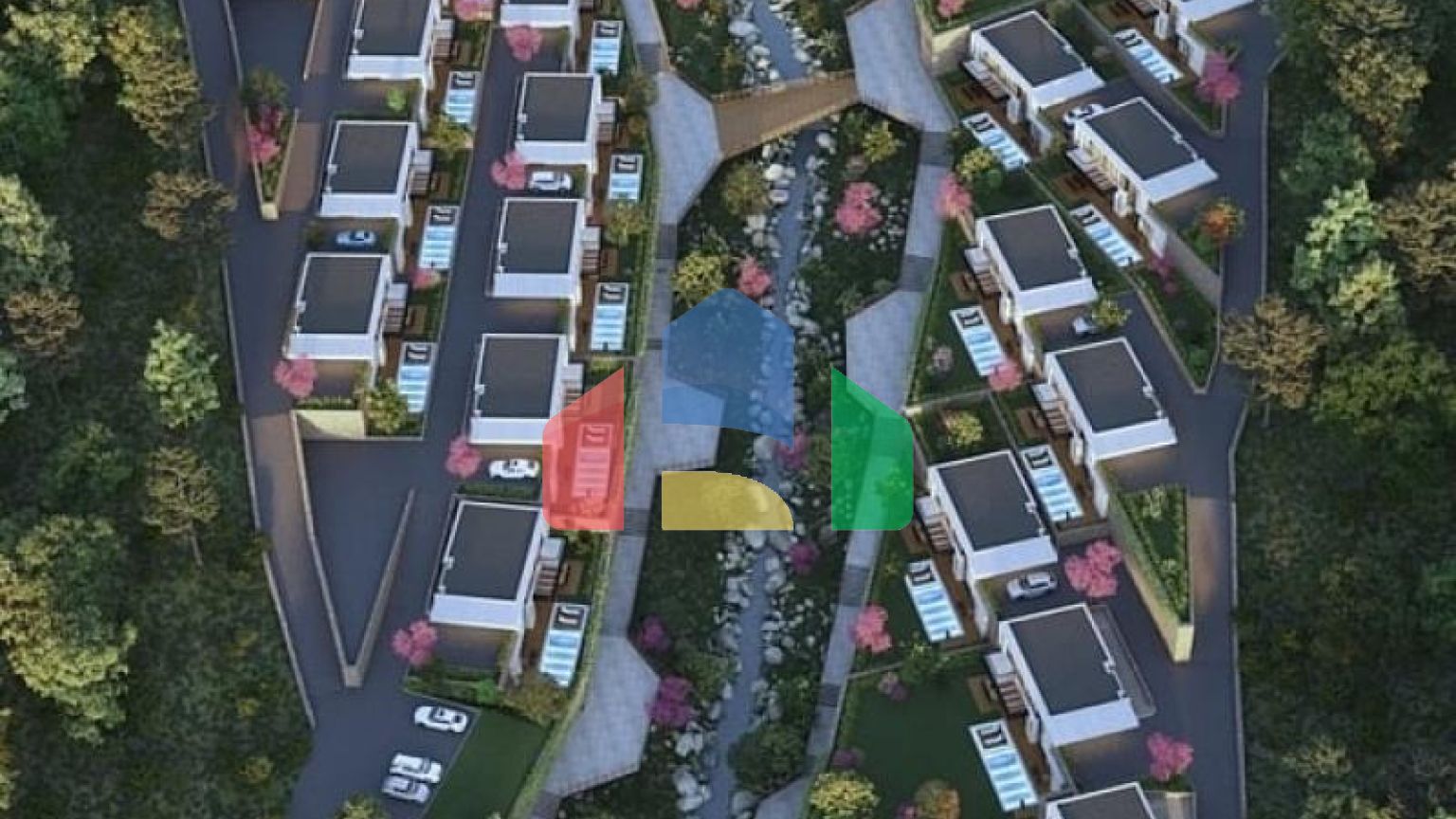 Вилла 4+1 с видом на море в Бодрум