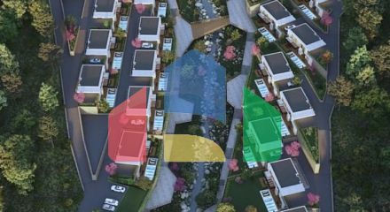 Вилла 4+1 с видом на море в Бодрум