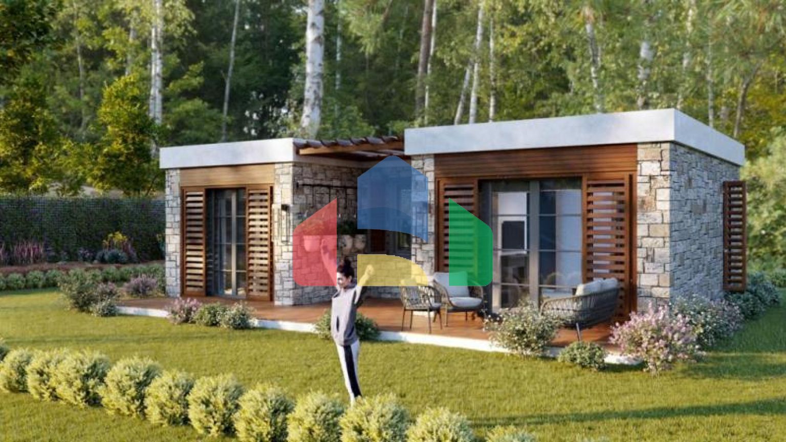 Вилла 4+3 с видом на море в Бодрум