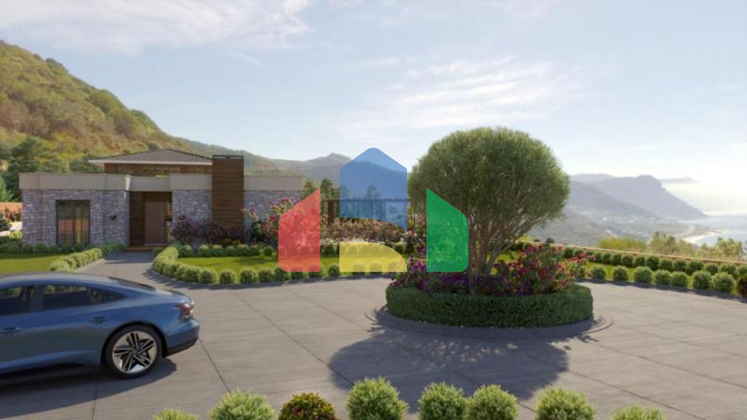 Вилла 4+3 с видом на море в Бодрум