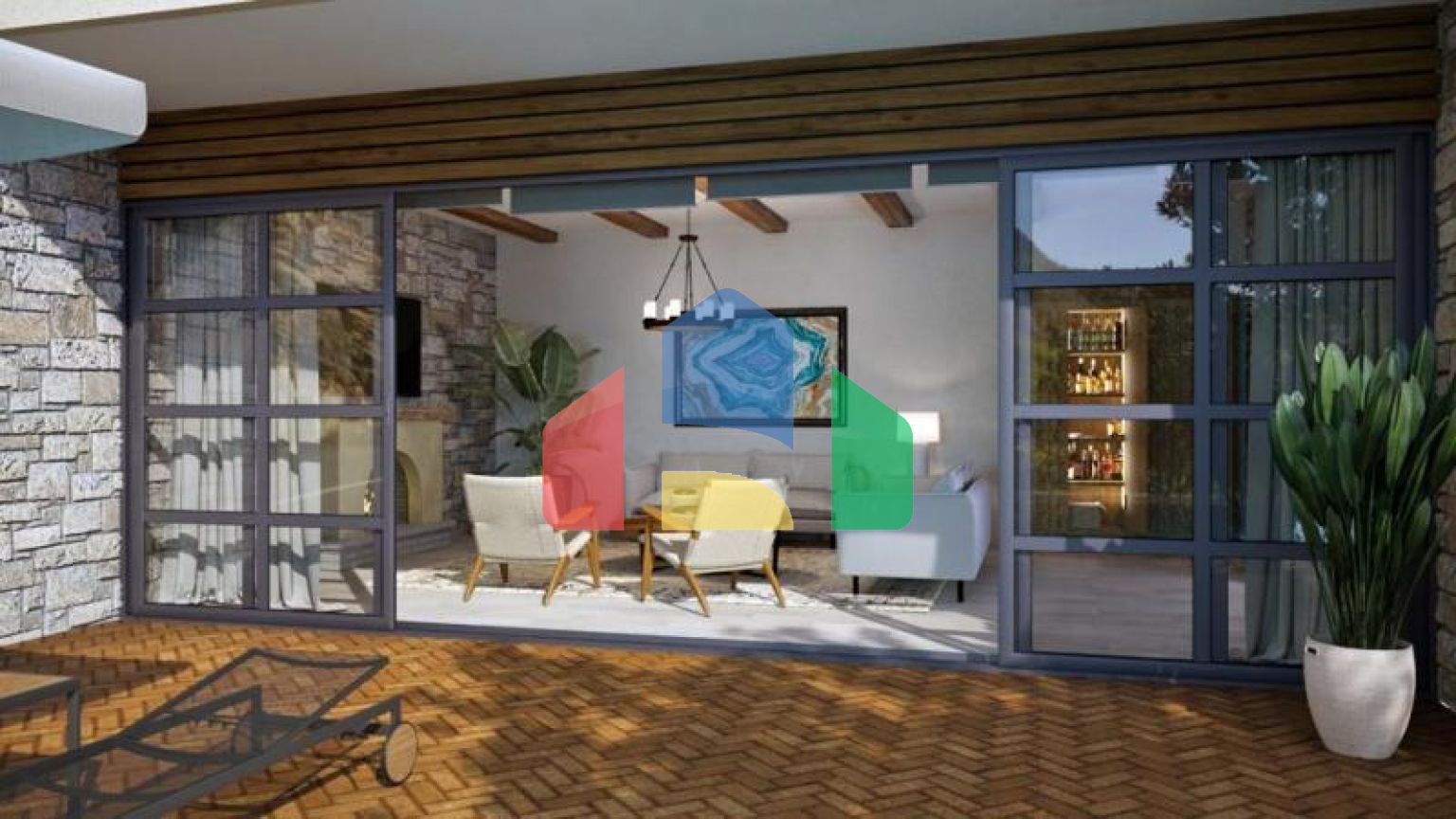 Вилла 4+3 с видом на море в Бодрум