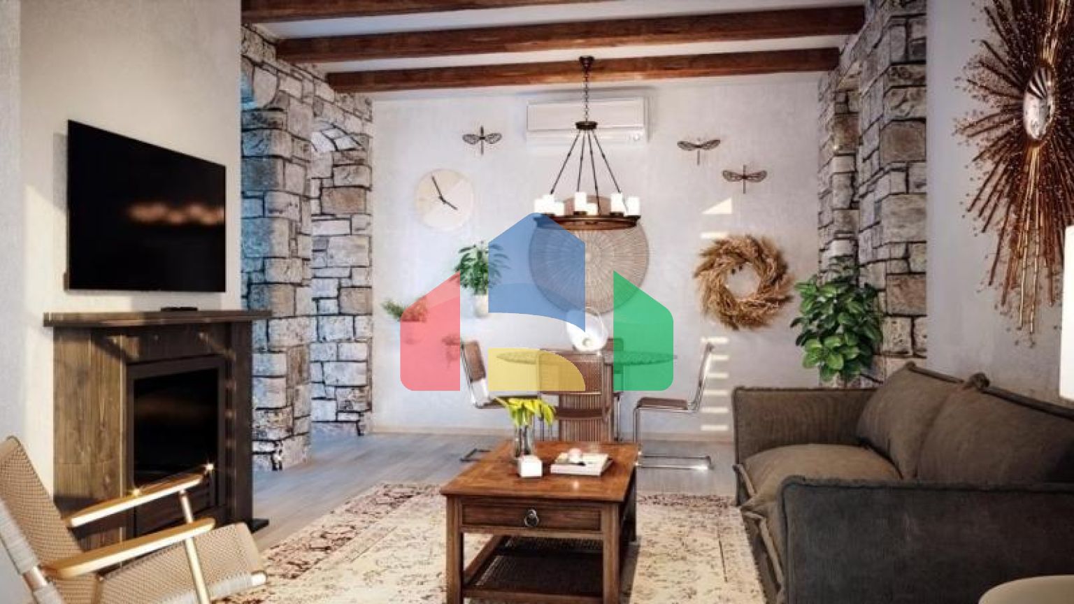 Вилла 4+3 с видом на море в Бодрум