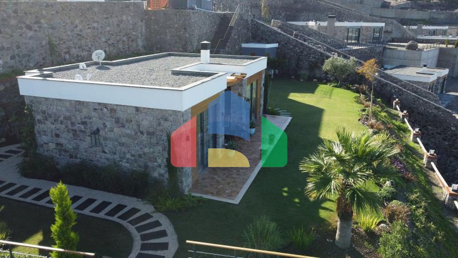 Вилла 4+3 с видом на море в Бодрум