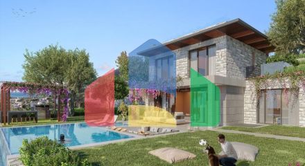 Вилла 4+1 с видом на море в Бодрум