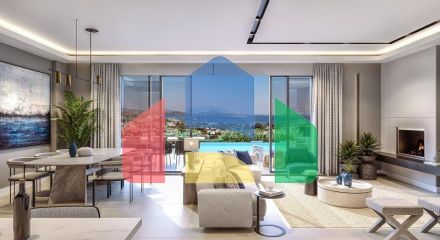 Вилла 4+1 с видом на море в Бодрум