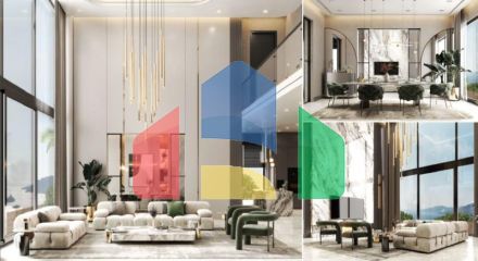 Вилла 4+1 с видом на море в Бодрум