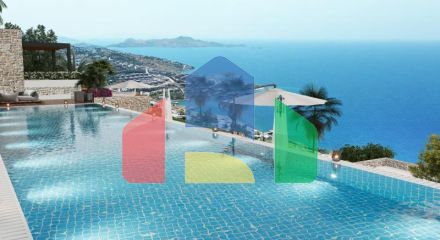 Вилла 3+1 с видом на море в Бодрум