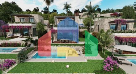 Вилла 3+1 с видом на море в Бодрум