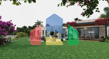 Вилла 3+1 с видом на море в Бодрум