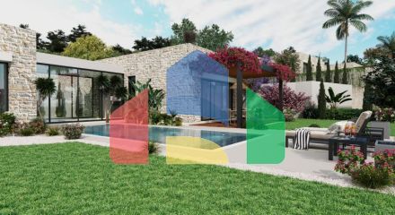 Вилла 3+1 с видом на море в Бодрум