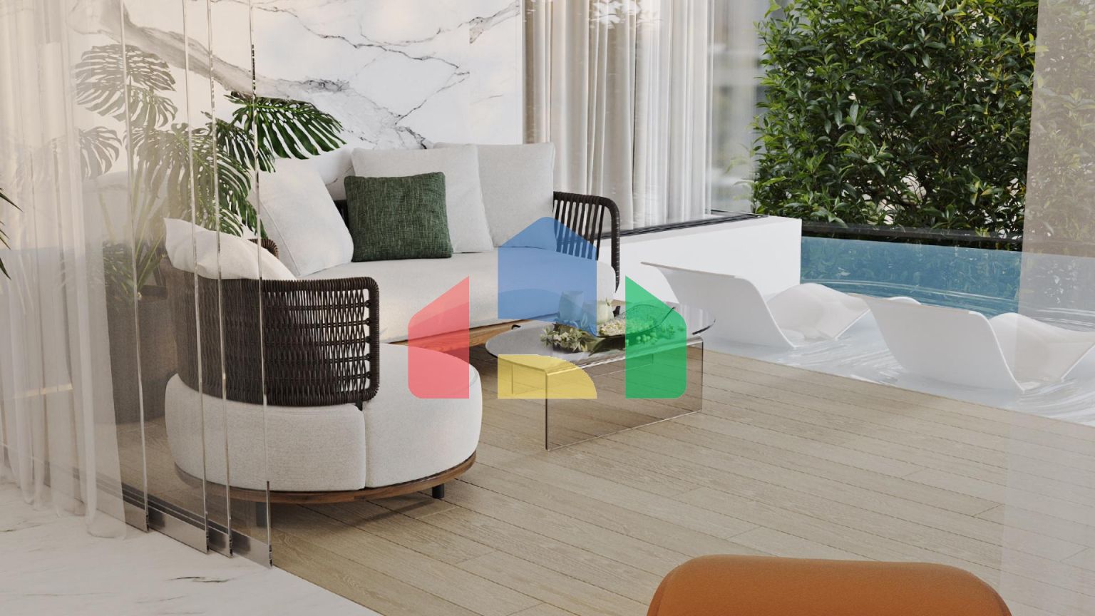 Просторные трехспальные апартаменты на Пхукете, район Банг Тао