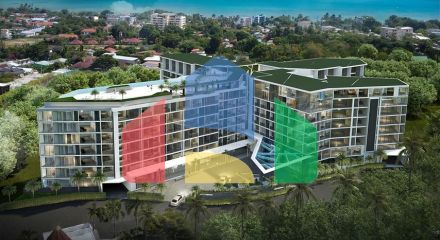 A new modern complex in the south of the island with unique view characteristics