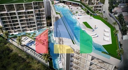 A new modern complex in the south of the island with unique view characteristics