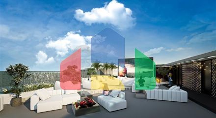 A new modern complex in the south of the island with unique view characteristics