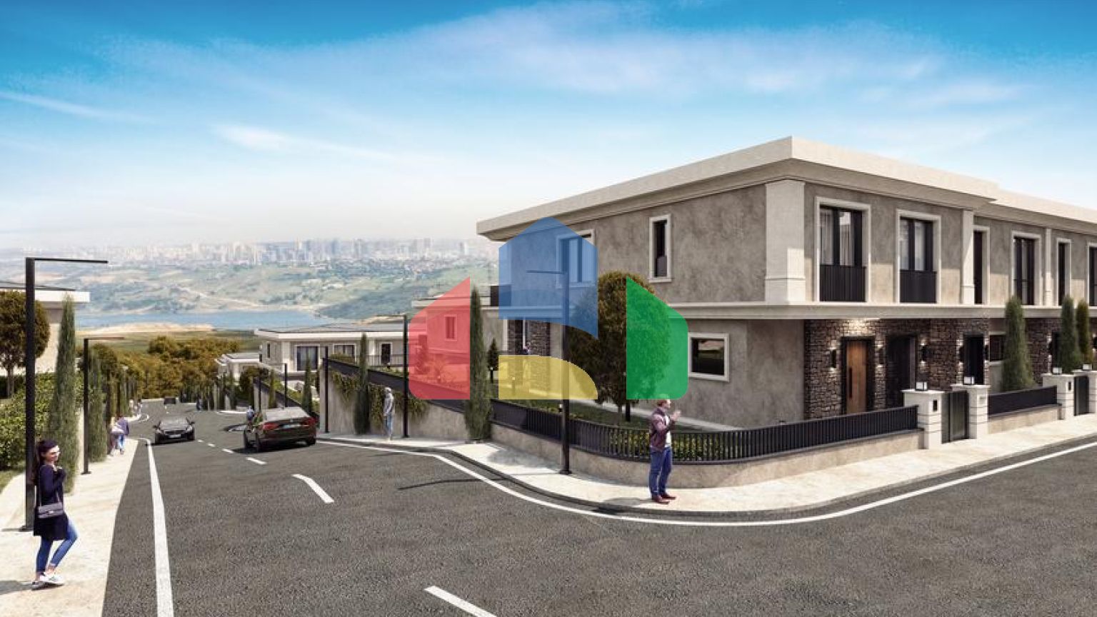 Виллы премиум-класса с возможностью рассрочки в районе Башакшехир, Стамбул