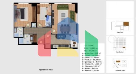 Квартира 2+1 в Стамбуле