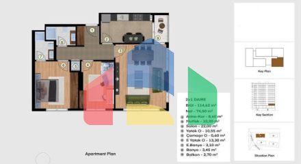 Квартира 2+1 в Стамбуле