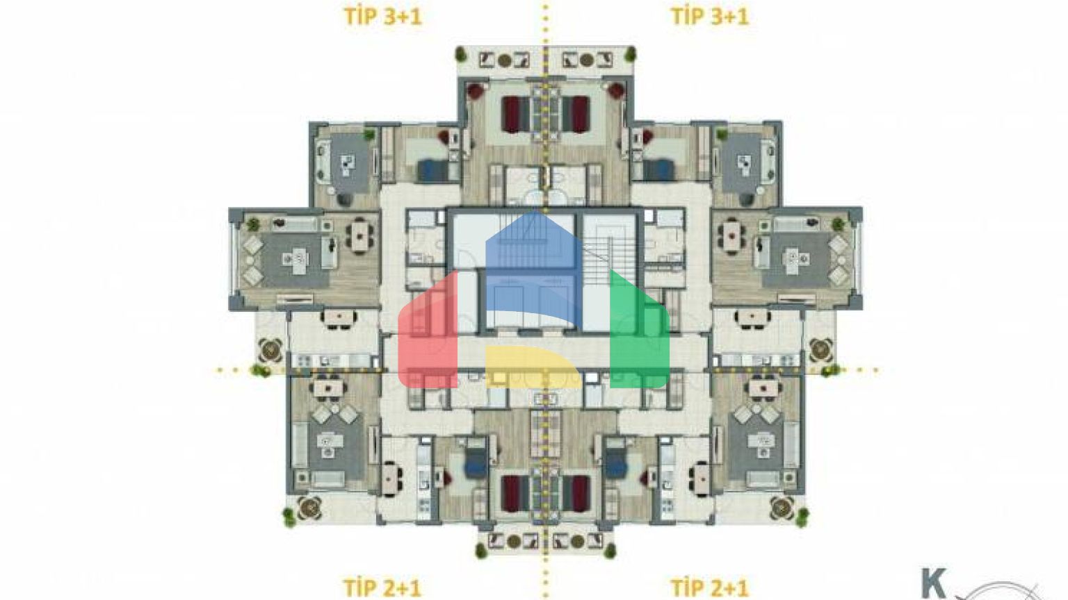 Квартира 3+1 в Стамбуле