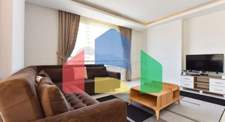 Furnished 2+1 apartment in Mahmutlar district