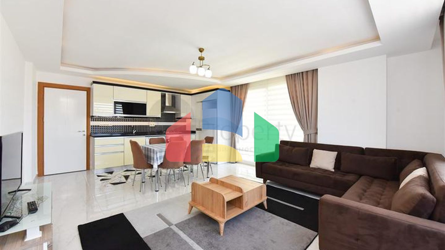 Меблированная квартира планировкой 2+1 в районе Махмутлар