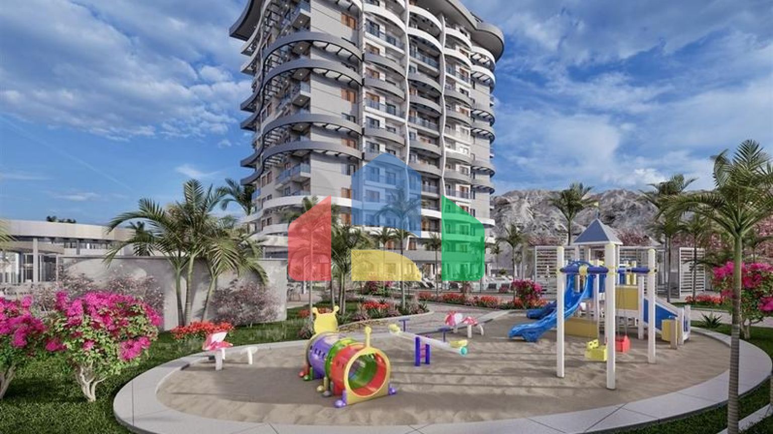 Продается квартира 1+1 в районе Махмутлар