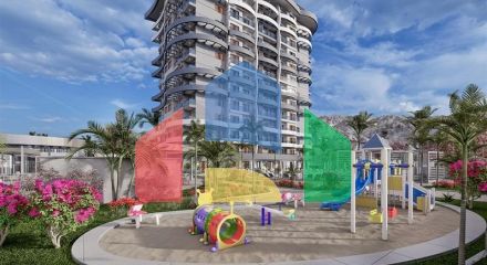 Продается квартира 1+1 в районе Махмутлар