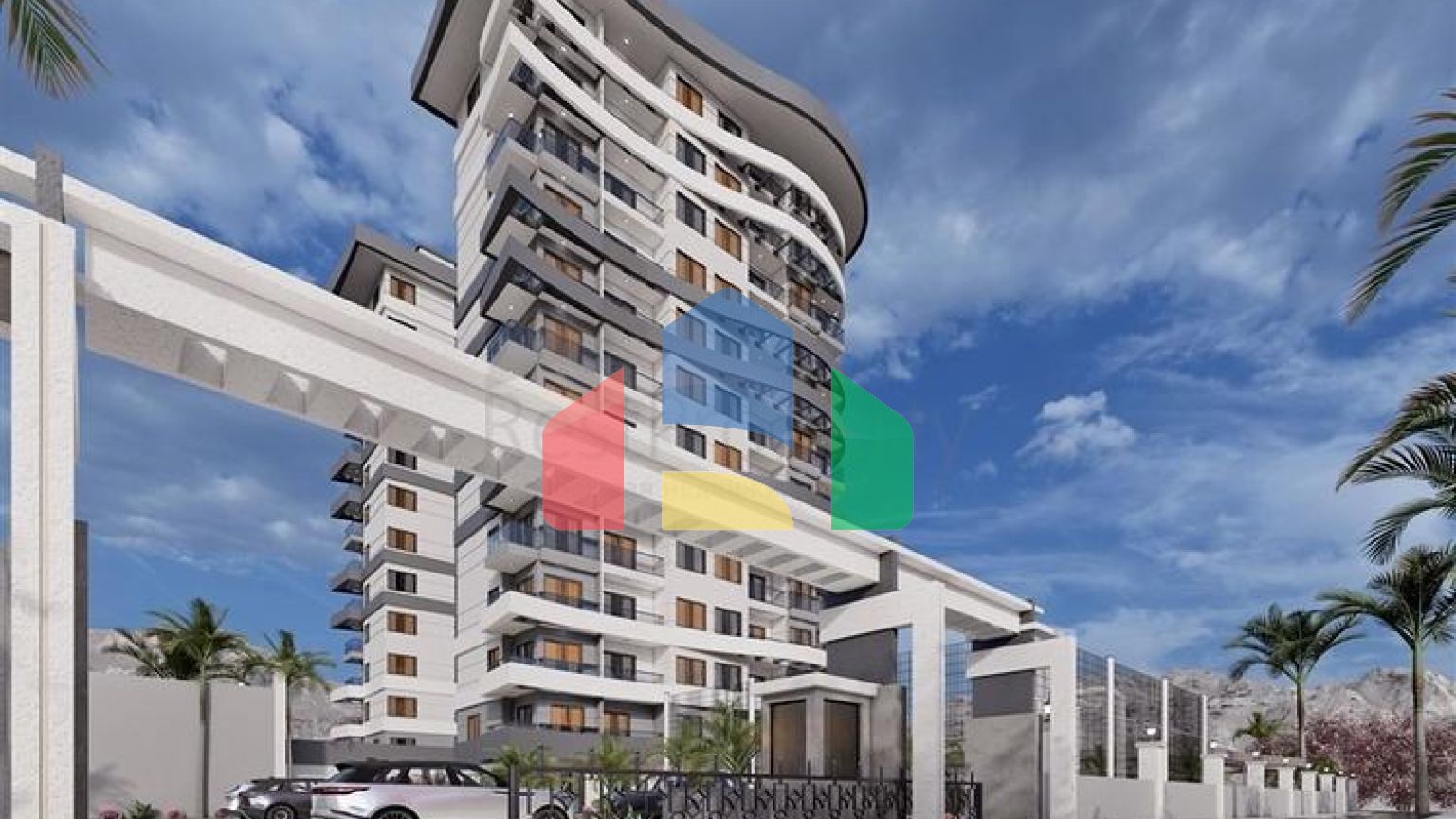 Продается квартира 1+1 в районе Махмутлар