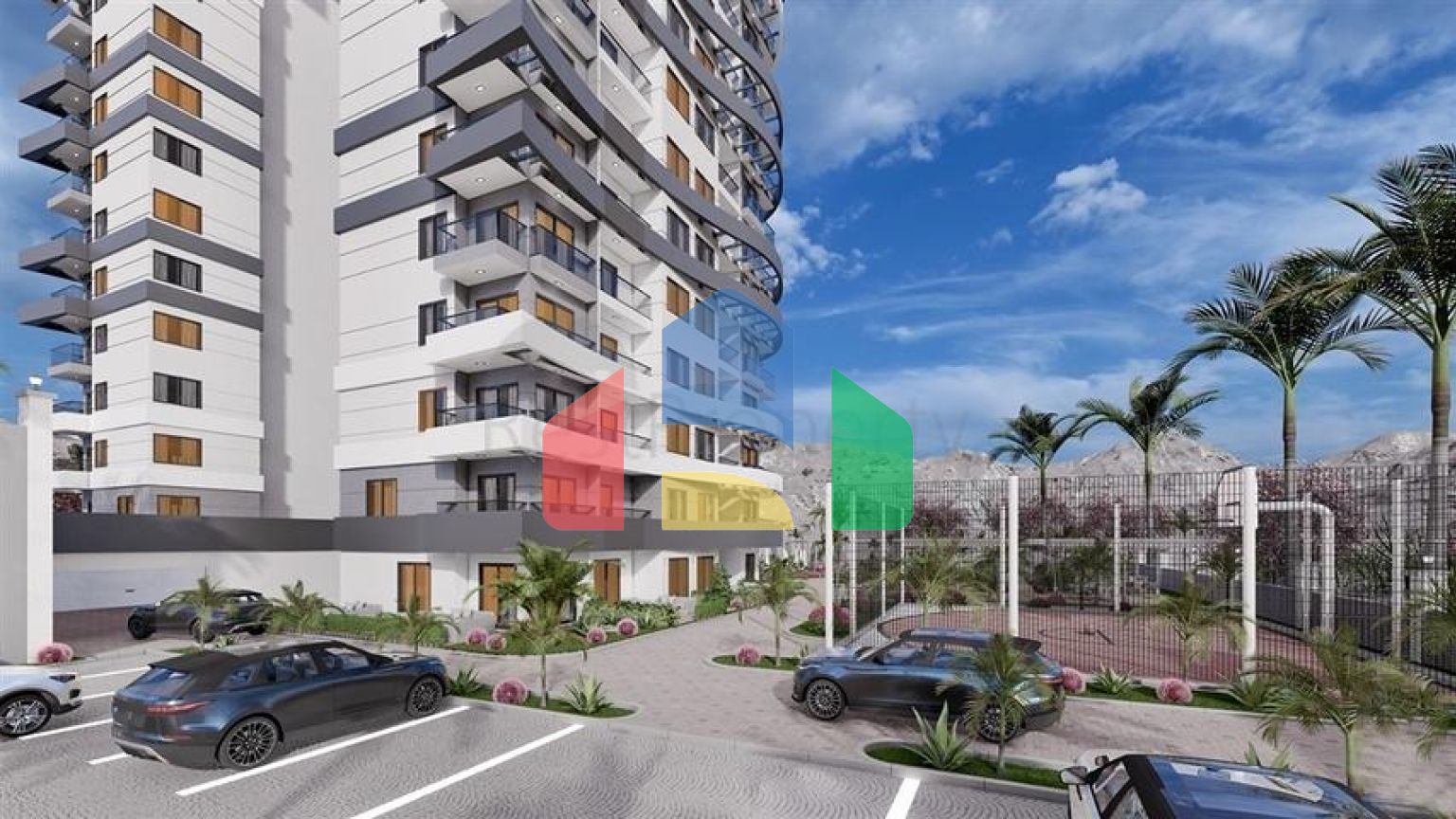 Продается квартира 1+1 в районе Махмутлар