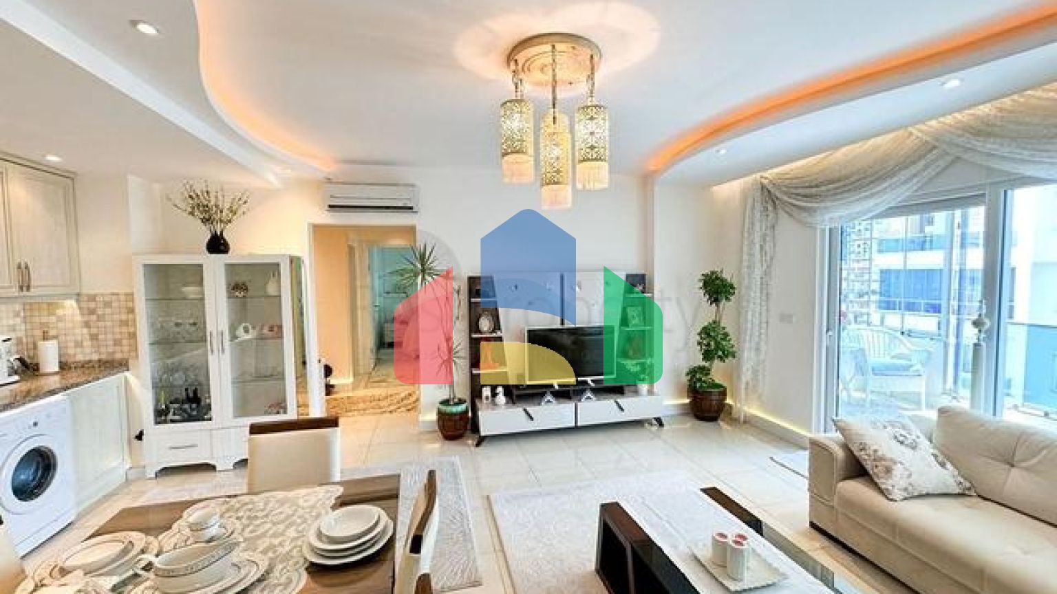 Просторная квартира 2+1 в районе Махмутлар